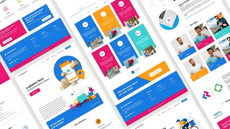 Colourful Coderootz website design