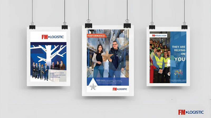 FM Logistic campaign posters from the DigitalRootz portfolio